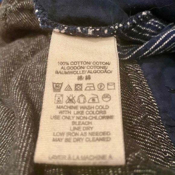 Free People Blue Rumours Yarn Dye Pants Size 0 - Picture 2 of 7